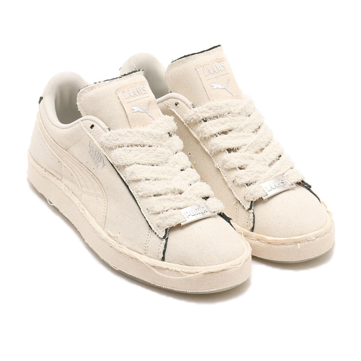 PUMA SUEDE LAAMS BLANK CANVAS ALPINE SNOW-PUMA WHITE-PUMA （プーマ