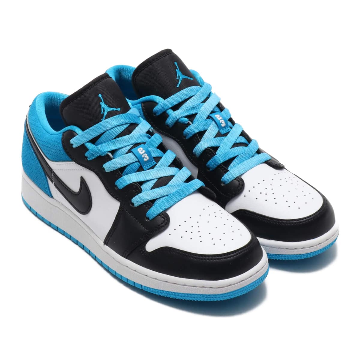 JORDAN BRAND AIR JORDAN 1 LOW SE (GS) BLACK/BLACK-LASER BLUE-WHITE
