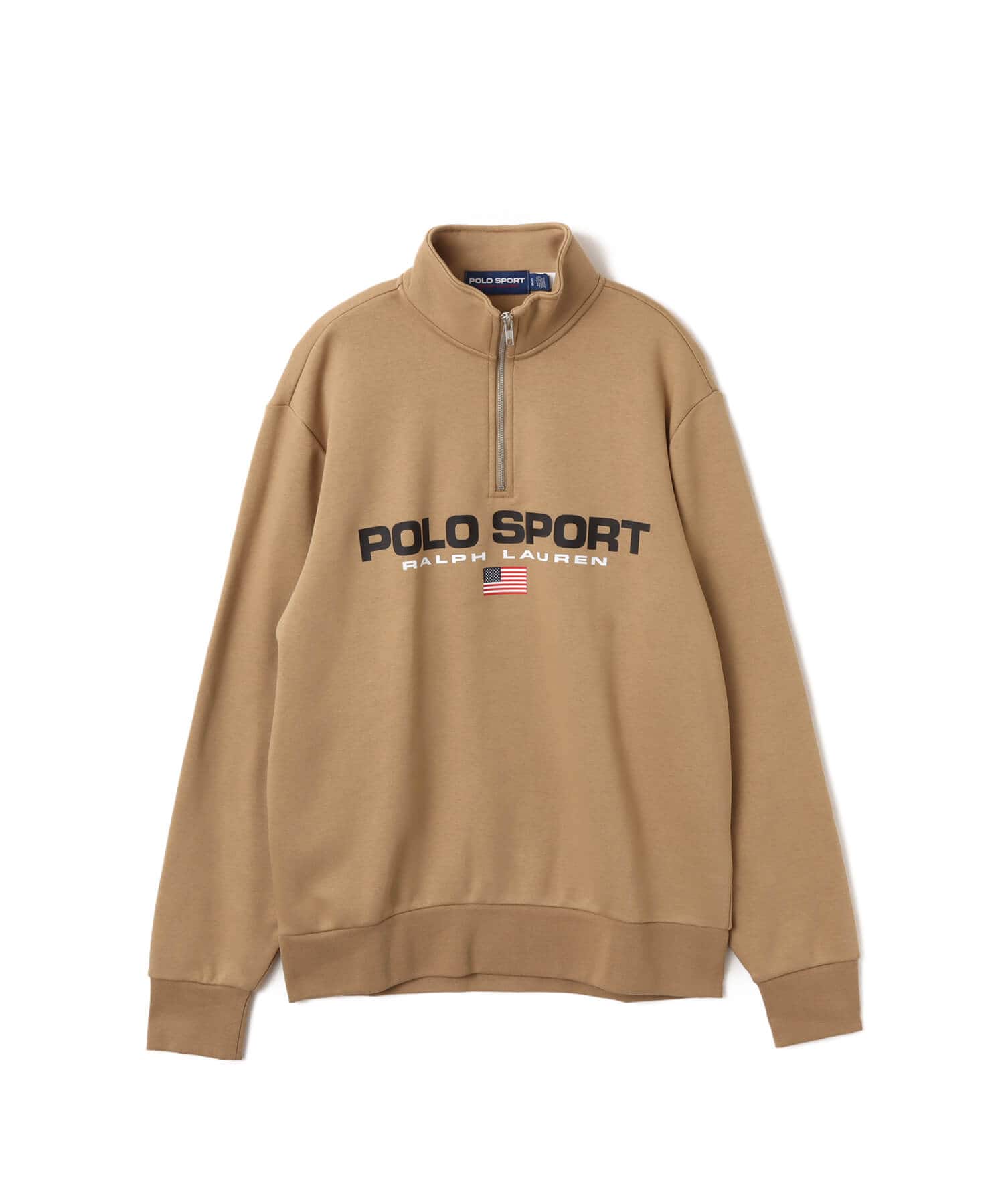 POLO RALPH LAUREN POLO SPORT HALF ZIP SWEATSHIRT DESERT KHAKI