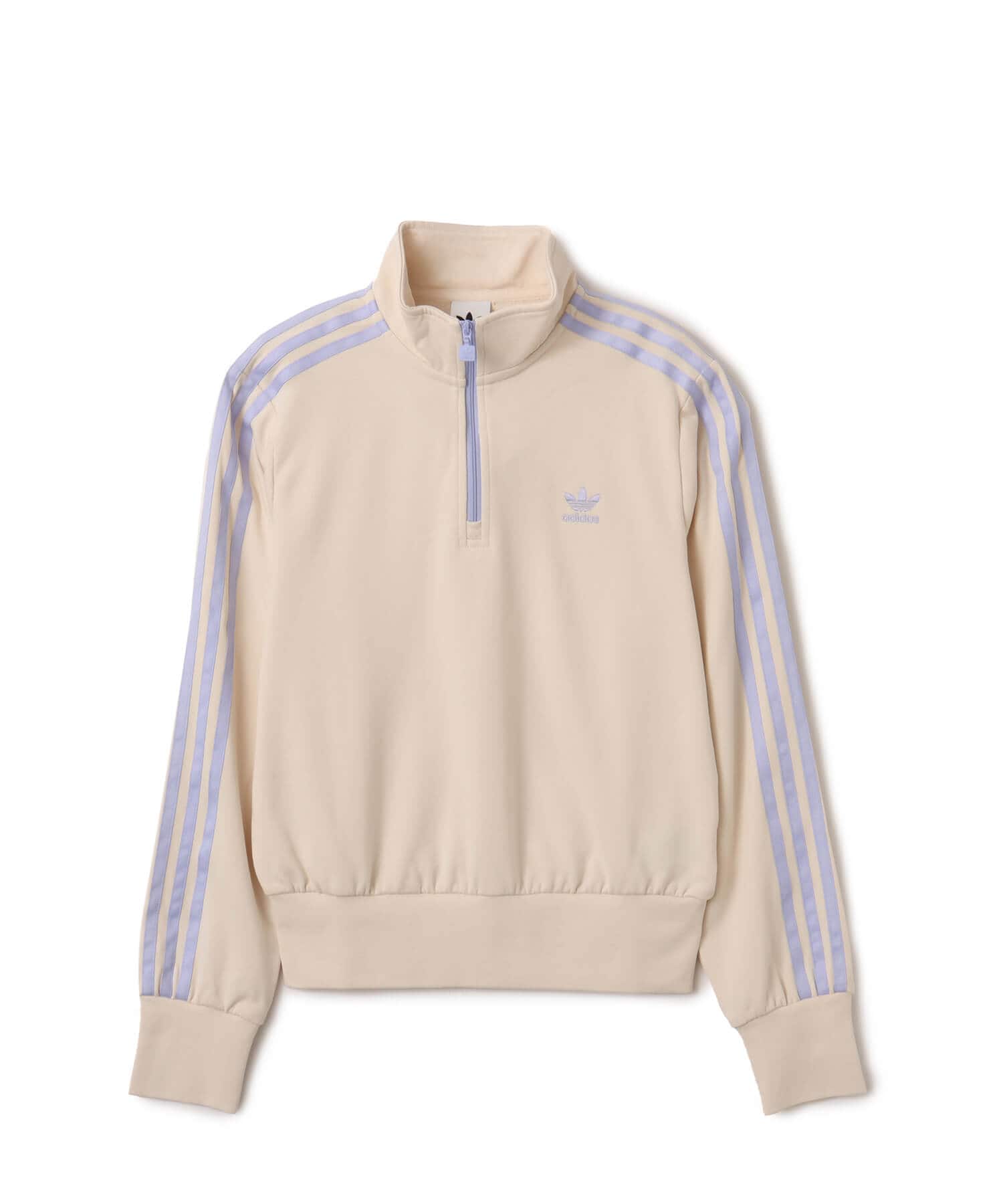 adidas CROP HALFZIP SWEAT ワンダーホワイト（アディダス クロップ