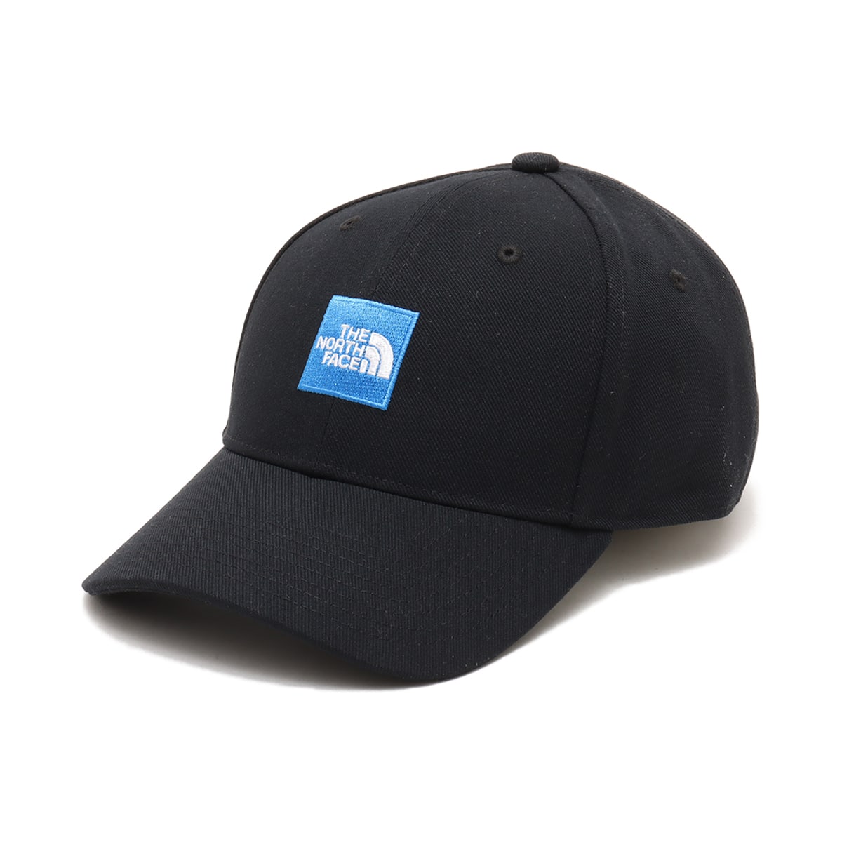 THE NORTH FACE SQUARE LOGO CAP ブラックxヒーローブルー（ザ・ノース