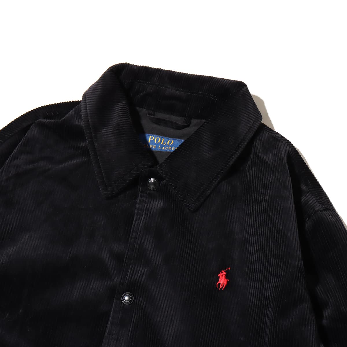 POLO RALPH LAUREN COACH'S JACKET CORDUROY POLO BLACK （ポロ ラルフ
