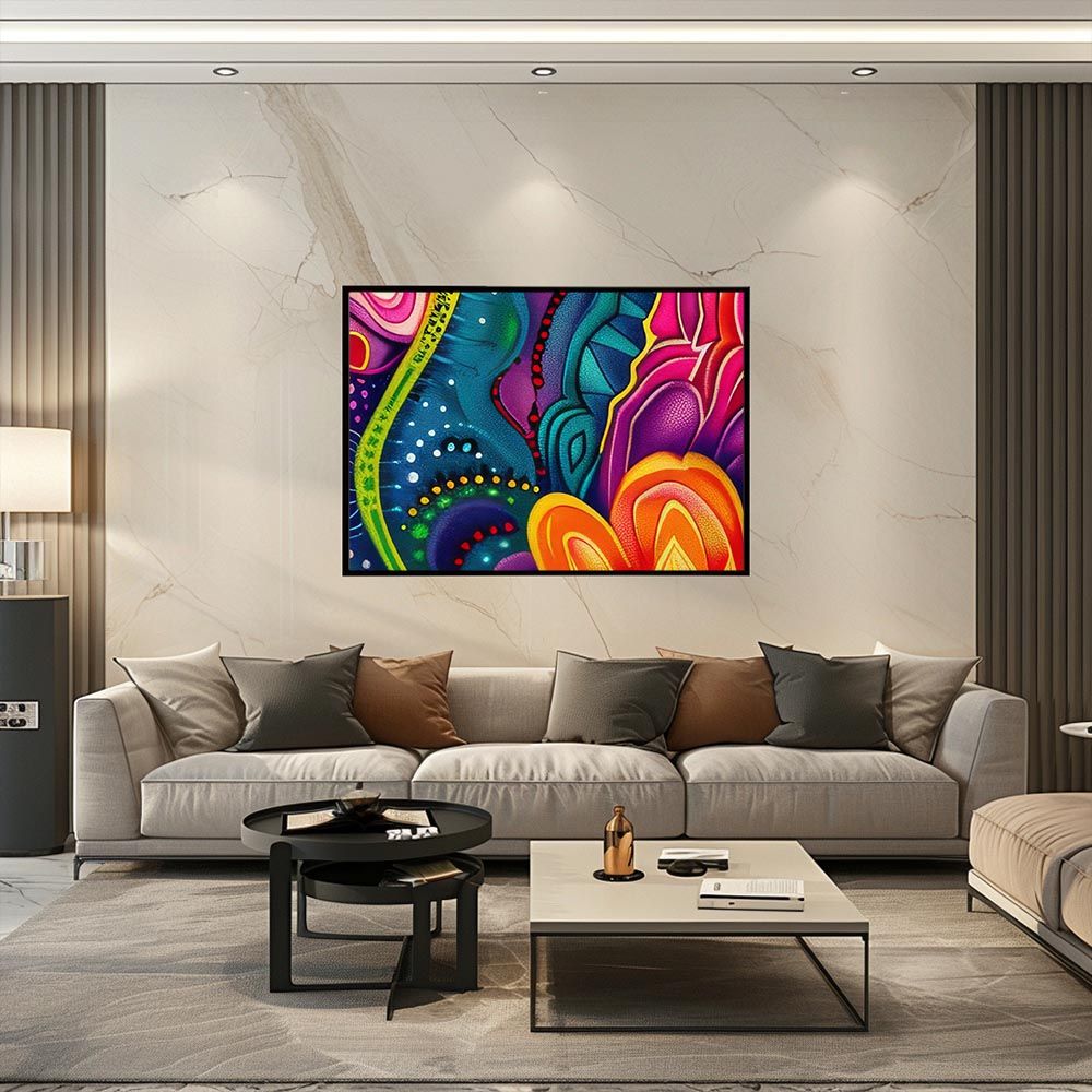 A3サイズ（約30×42cm）】【lh-poster-5631】サイケデリック カラフル