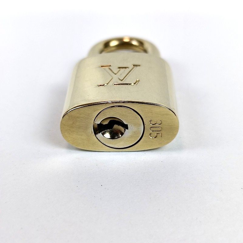 LOUIS VUITTON ルイヴィトン パドロック 南京錠 カデナ 鍵 ゴールド No