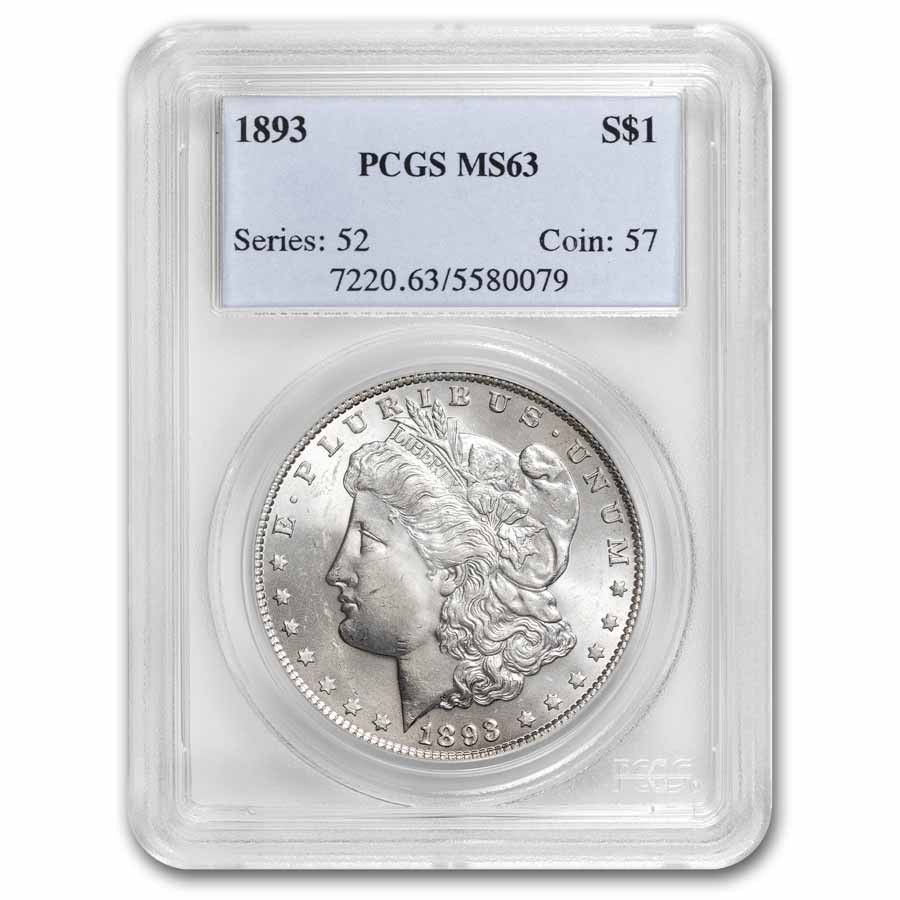 1893年 モルガン・ダラー MS-63 PCGS - メルカリ