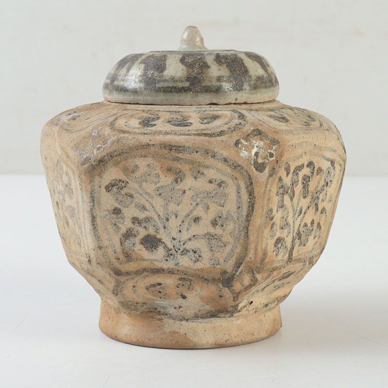 タイ古陶磁 スンコロク 宋胡録 蓋付 小壷 C S656 - メルカリ