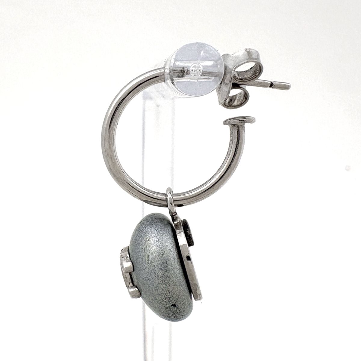 シャネル CHANEL ココマーク ピアス フープ スイング ピアス シルバー