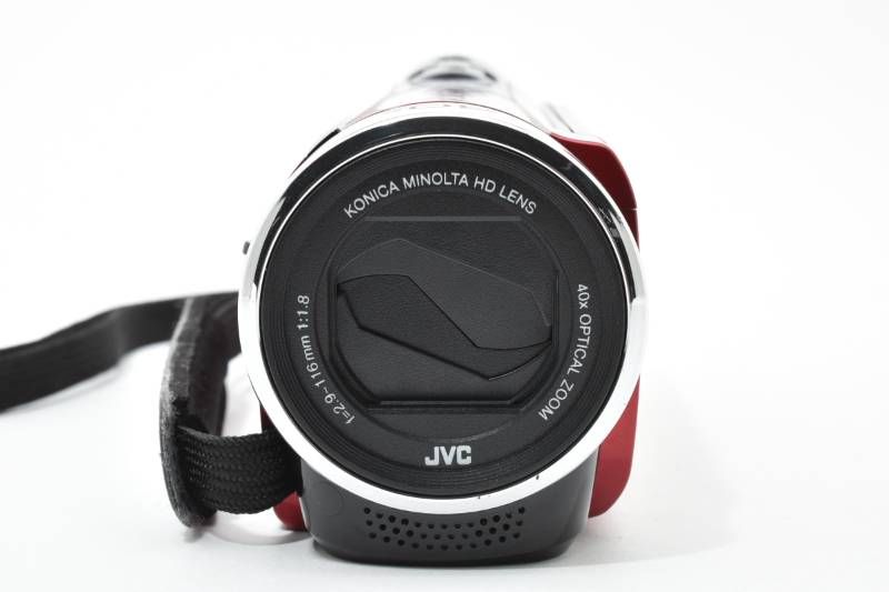 実用光学美品】JVC Everio GZ-HM33 赤 レッド SDカード16GB付き ビデオ