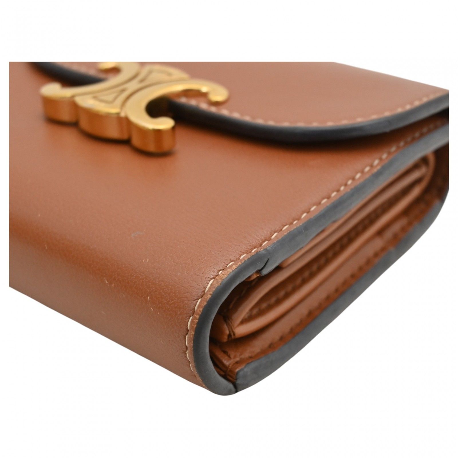 セリーヌ トリオンフ スモール フラップ ウォレット 三つ折り財布