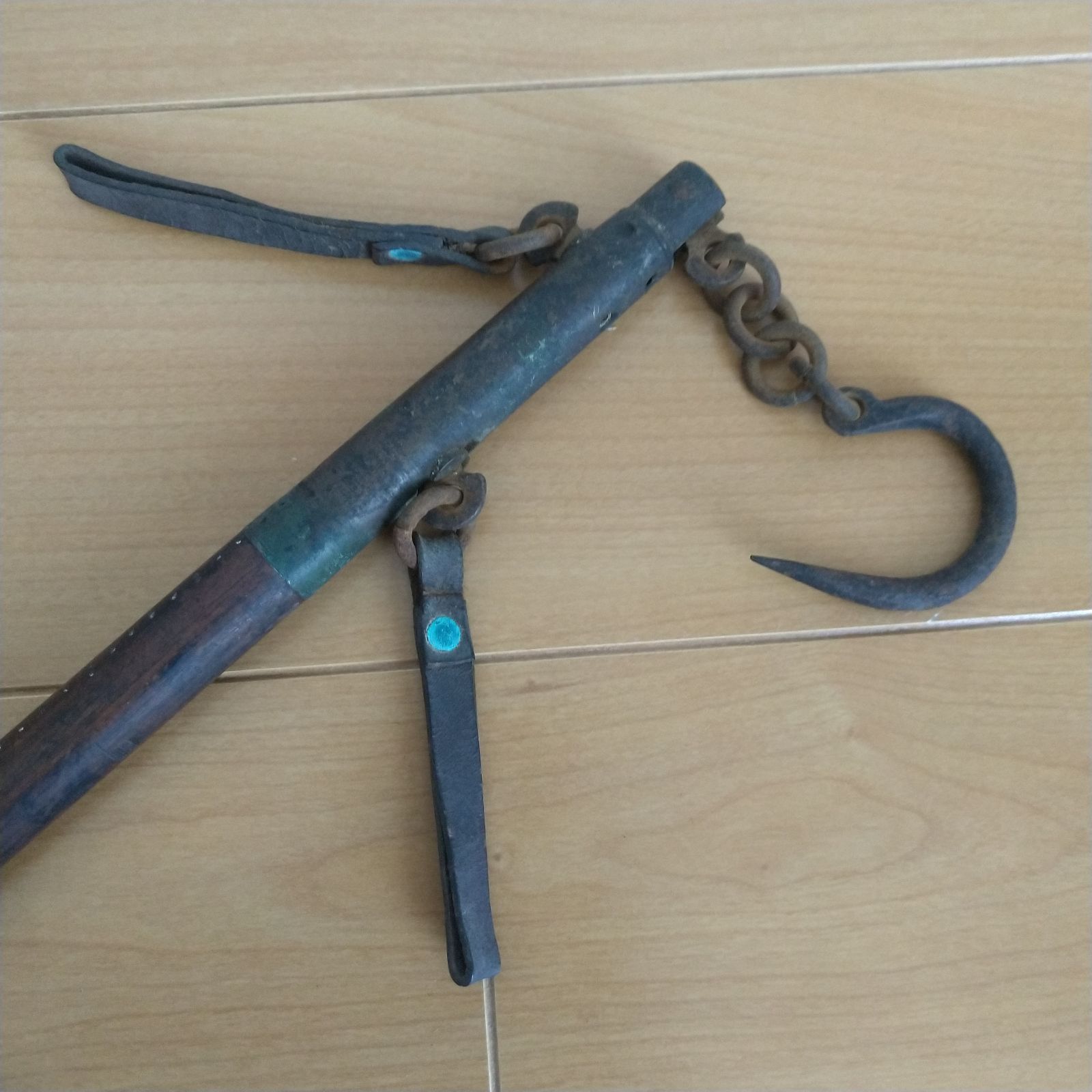 棒秤 江戸時代 骨董品 竿秤 さおばかり 定錘 アンティーク 分銅付