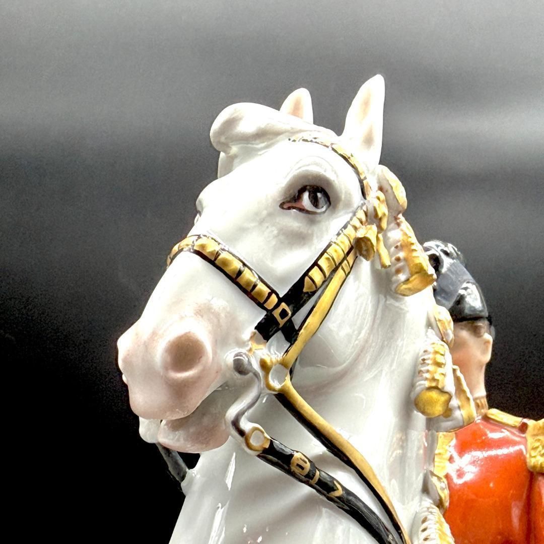 美品 アウガルテン フィギュリン スペイン乗馬学校 馬 クールベット