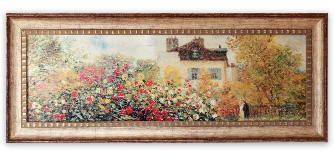 巨匠の肉筆模写 アンティーク調 高級ゴールド額縁ガラス入り保田三友紀