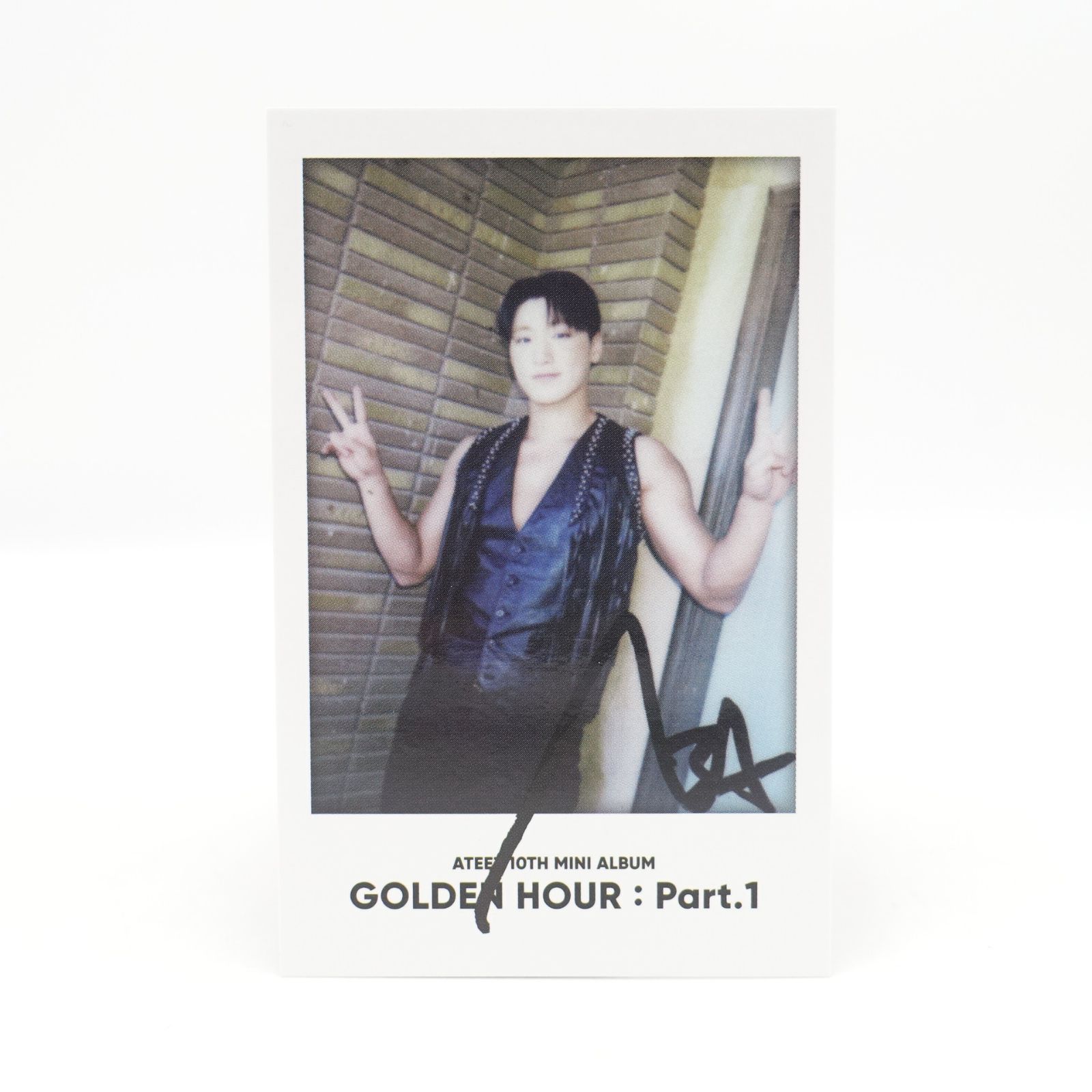 ATEEZ ウヨン 直筆サイン入り ポラロイド ポラ チェキ ATEEZ ウヨン