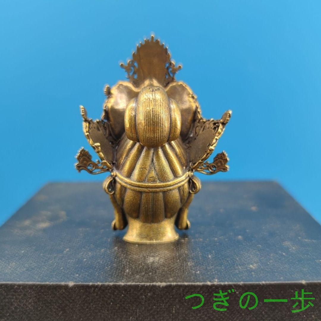 仏教美術 仏像 八臂観音菩薩仏像 家内 仏堂供仏 銅製品 工芸品