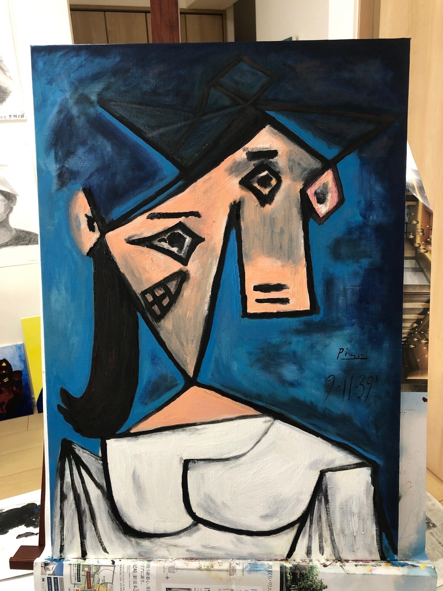 ピカソが描いた愛人の肖像画、73億円で落札 欧州記録更新 写真