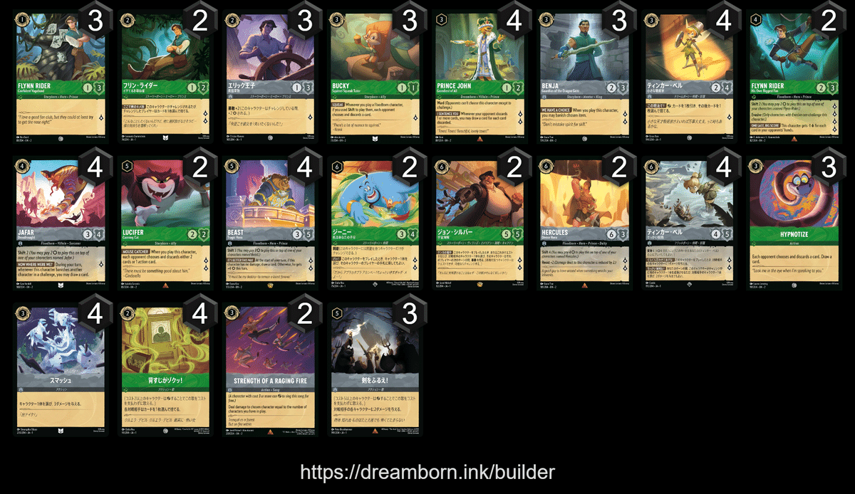 う*み様 ロルカナ ルビーアメジスト(赤紫) デッキ 環境デッキ 2弾