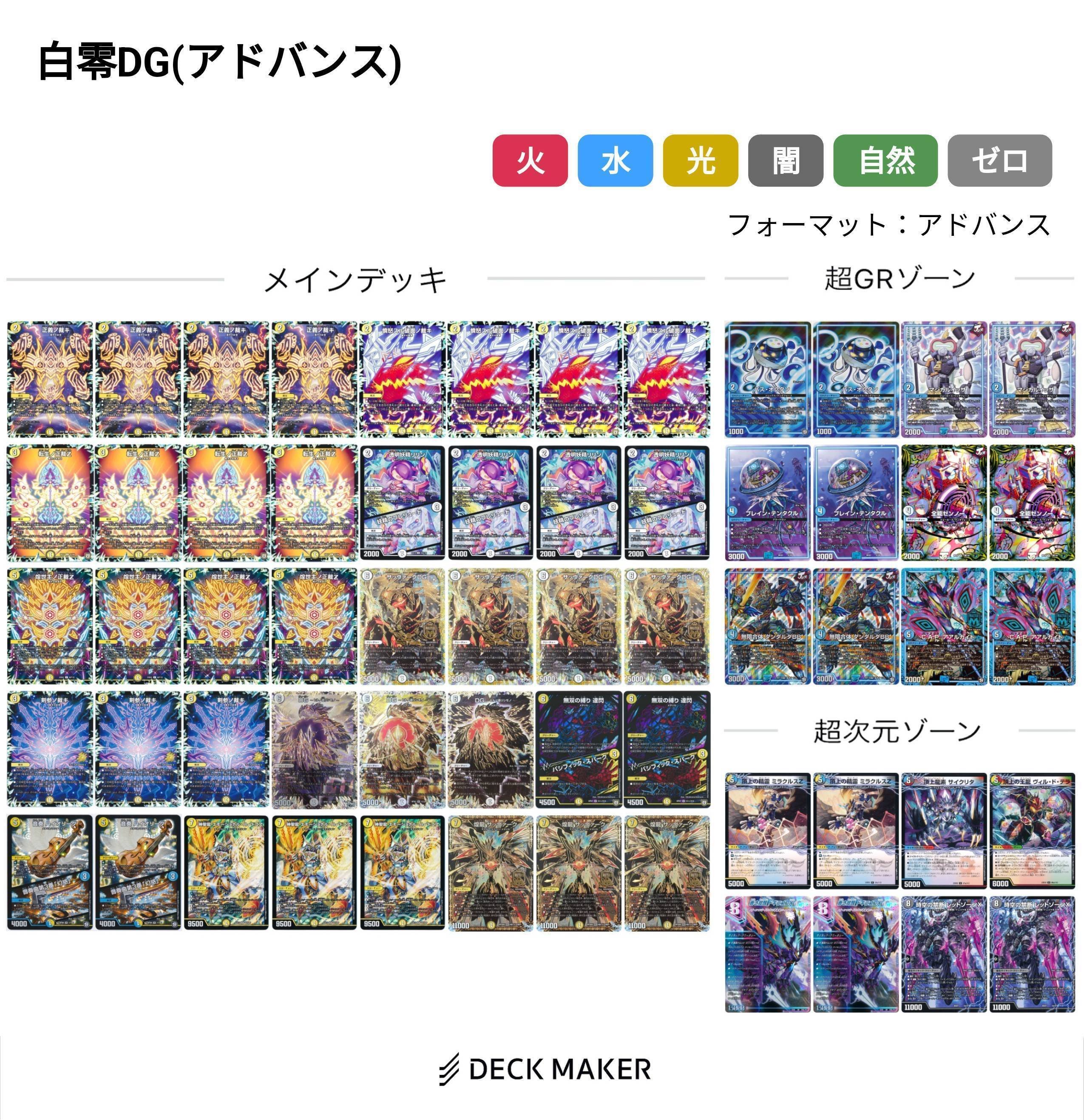 即日発送】白零サバキ 構築済みデッキ サバキZ 白零サッヴァーク CS