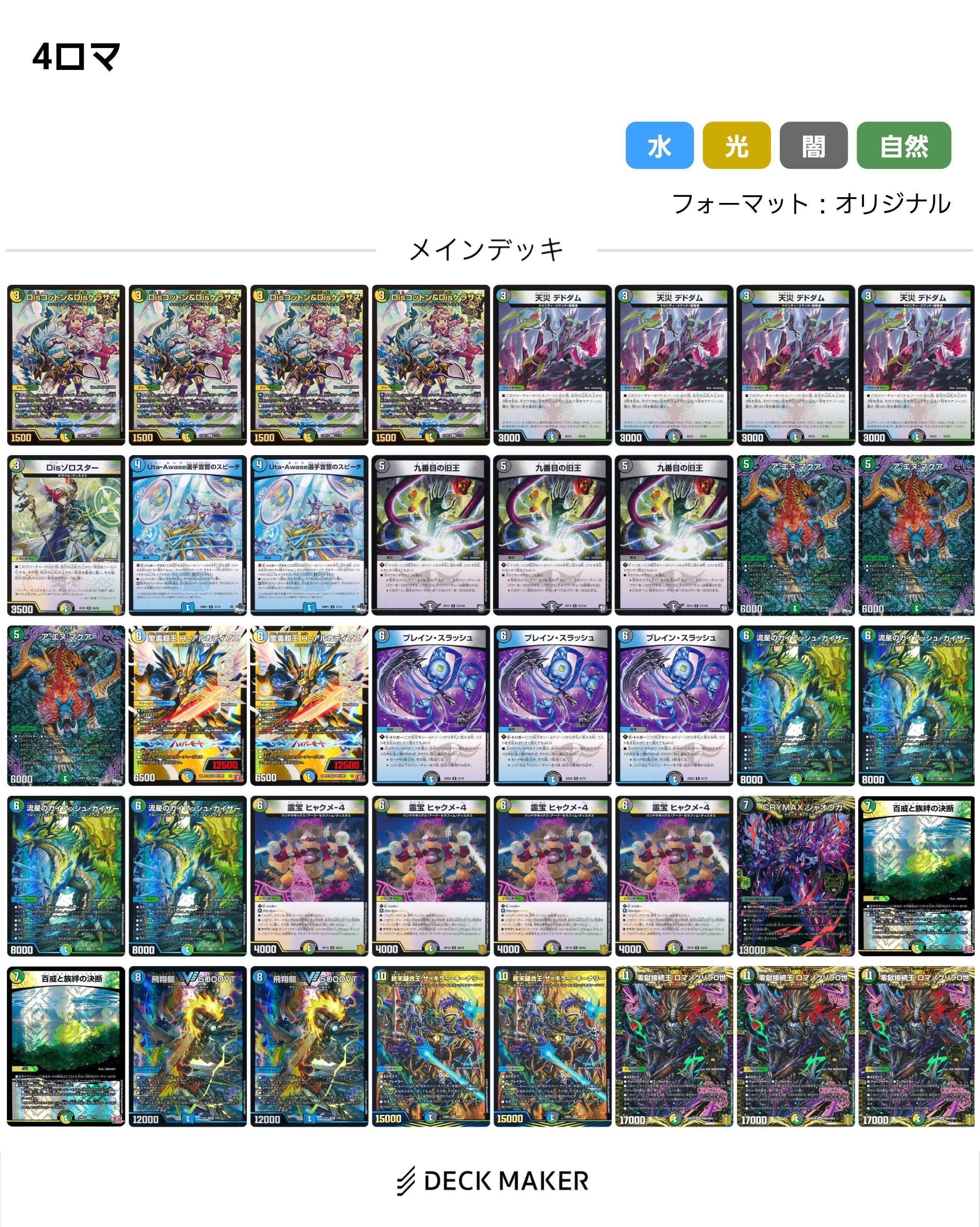 デュエマ デッキ 4cディスペクター CS優勝！4cディスペクター｜ほうとう
