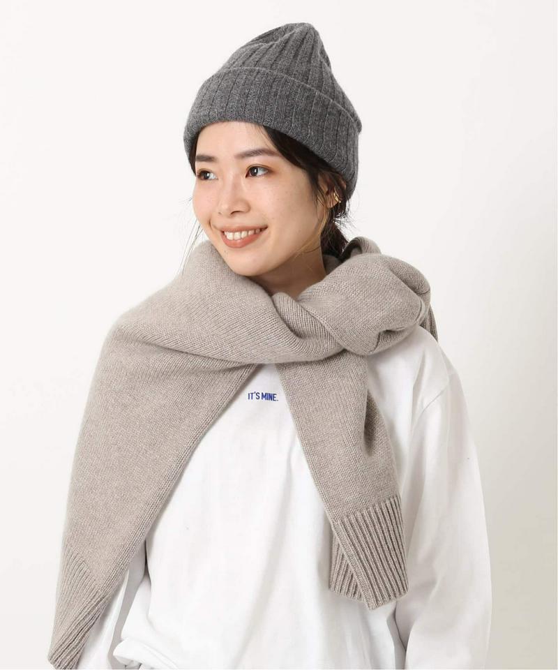 アニヤハインドマーチ ニットキャップ ニット帽 耳当てドゥーズイエム