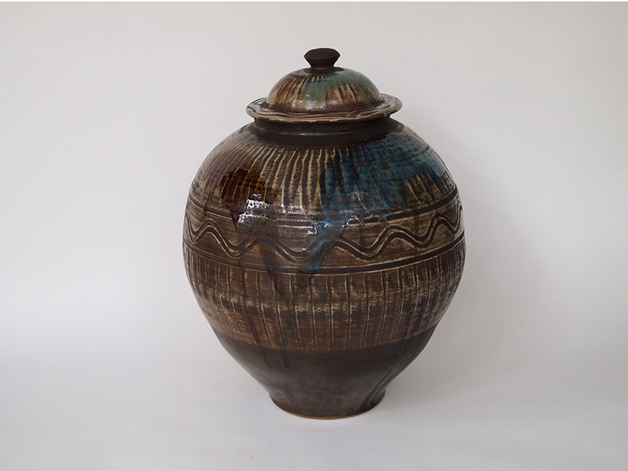 苗代川焼 蕎麦釉 山徳利 油徳利 薩摩焼 民窯 民藝 やきもの 骨董 古