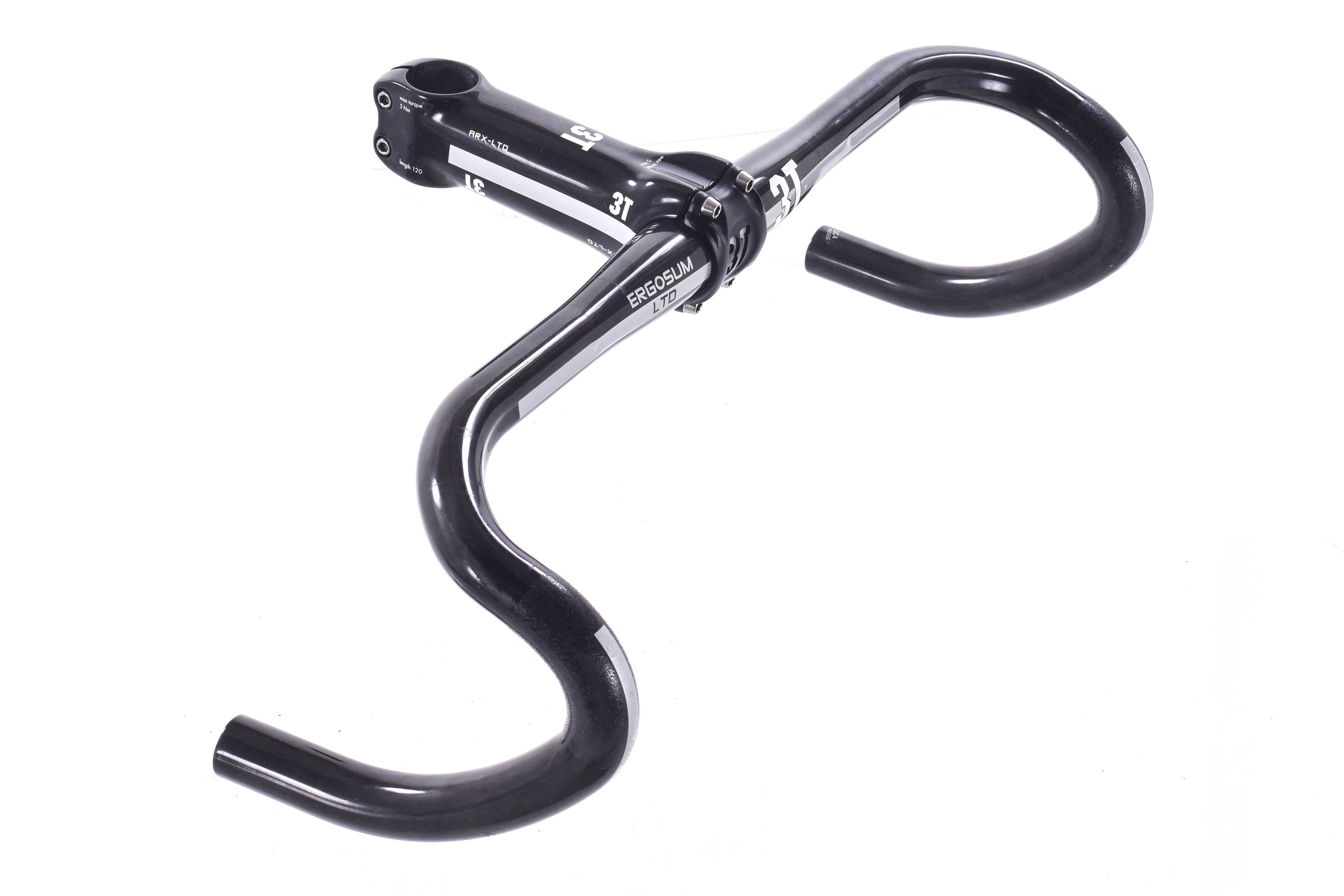 3t Ergosum Ltd USED 3T Ergosum LTD 44cm Carbon Drop Handlebar W