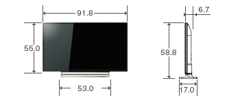 仕様表/40V型J9X｜テレビ｜REGZA：東芝