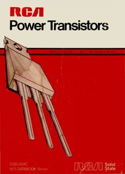 rca :: dataBooks :: 1975 RCA Power Transistors : Free Download