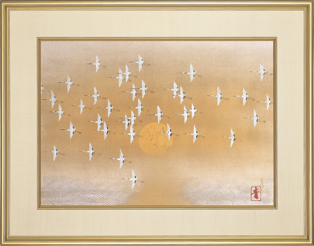 前田青邨『 千羽鶴』 | 特殊美術印刷 | 日経アート