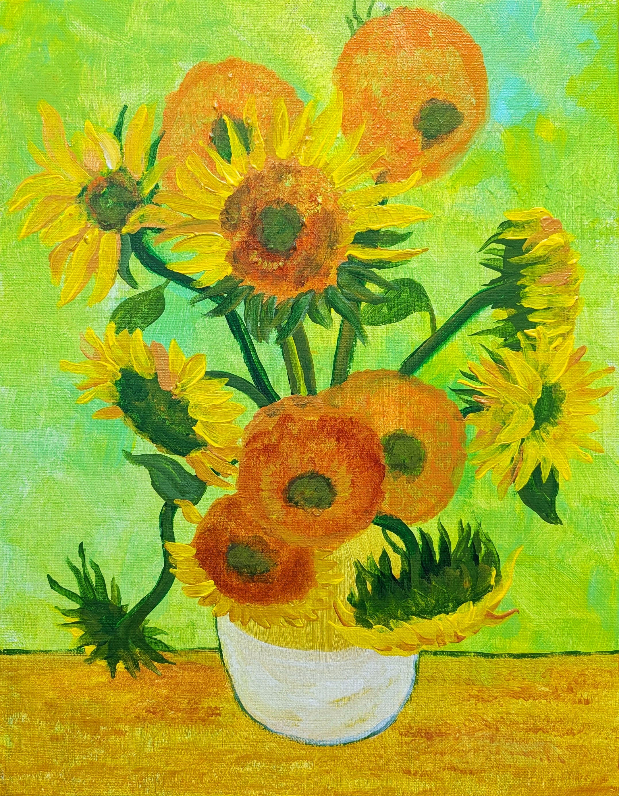 02/19(thu) 11:00〜13:00 ゴッホ：ひまわり – art wine bar nagoya