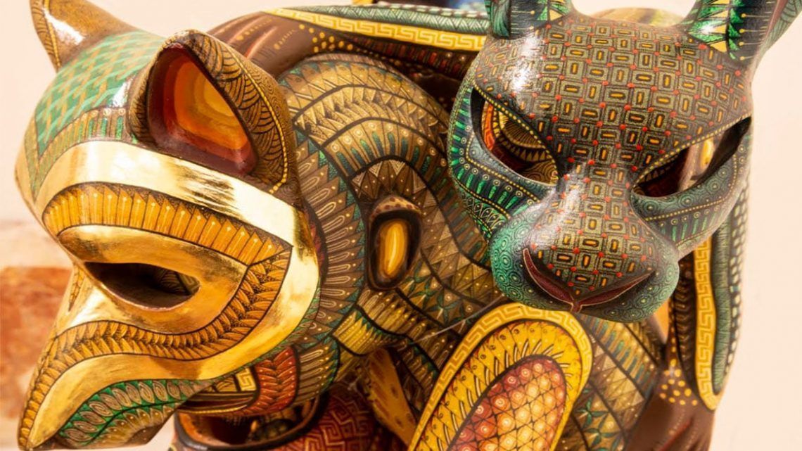 アレブリヘ アレブリヘス メキシコ 民芸品 オアハカ木彫り人形