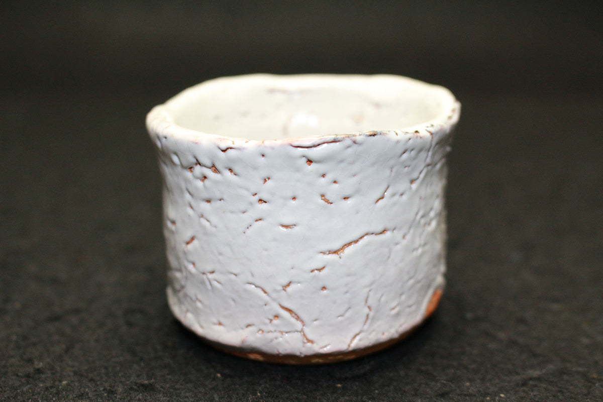 人間国宝 十一代 三輪休雪 萩焼盃 温もりのある手取りの逸品 e63 陶芸