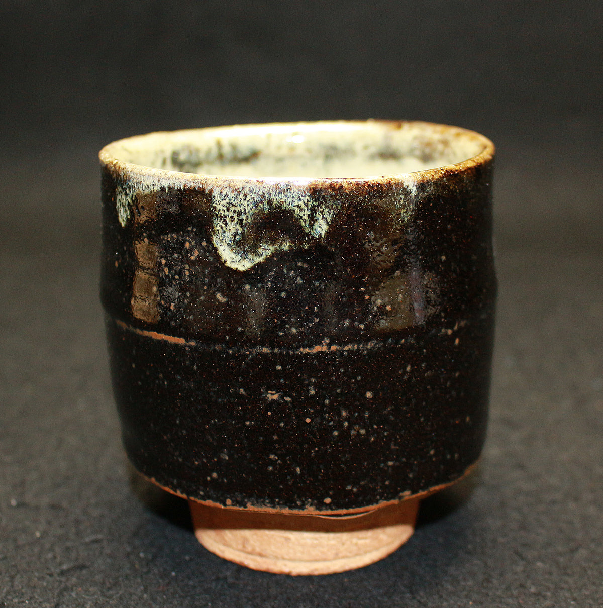 浜田庄司 黒釉急須 人間国宝 民藝 R1615K2 浜田庄司 黒釉急須 人間