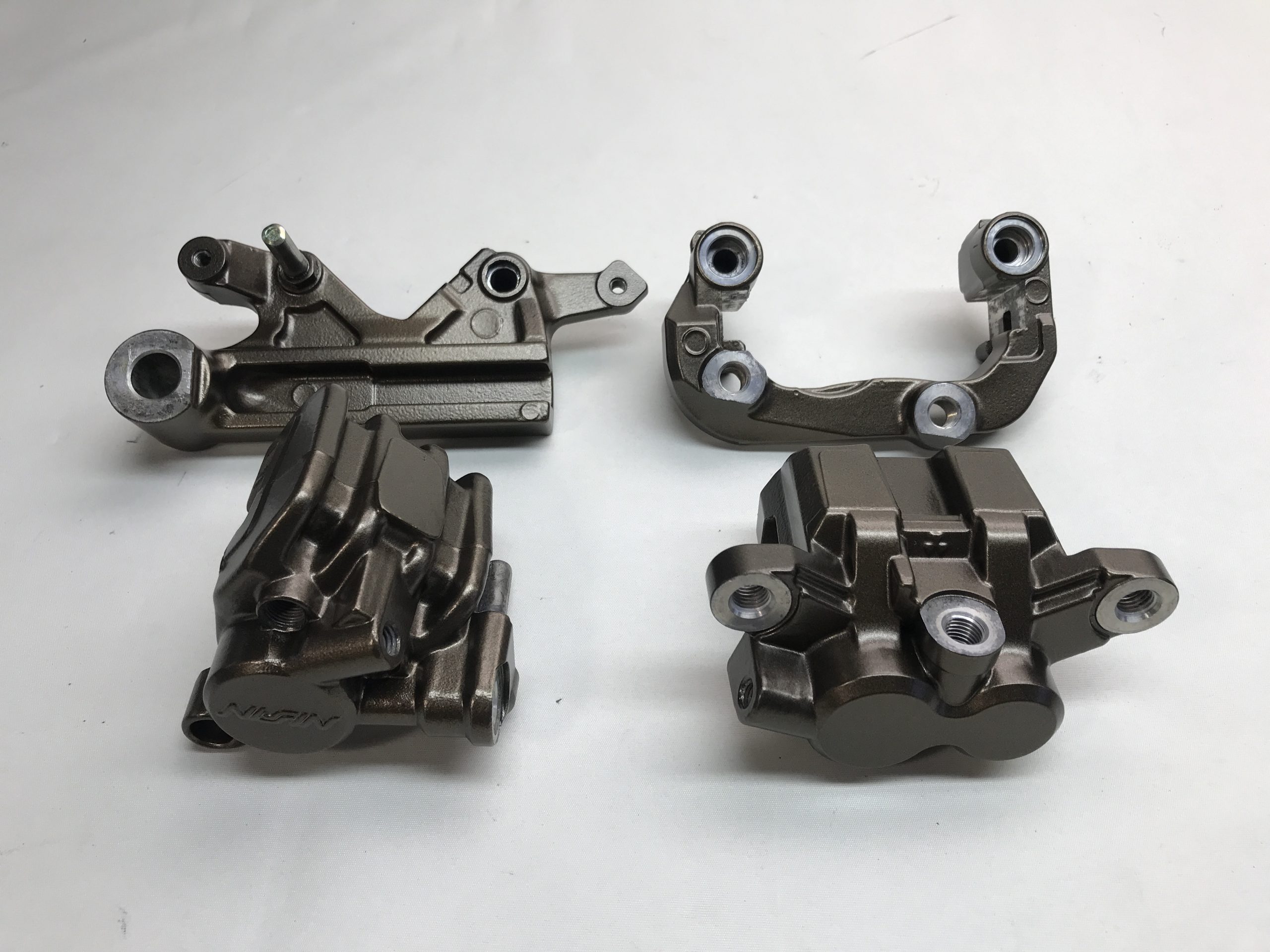 YAMAHA-トリッカー ブレーキキャリパー パウダーコート施工（粉体塗装