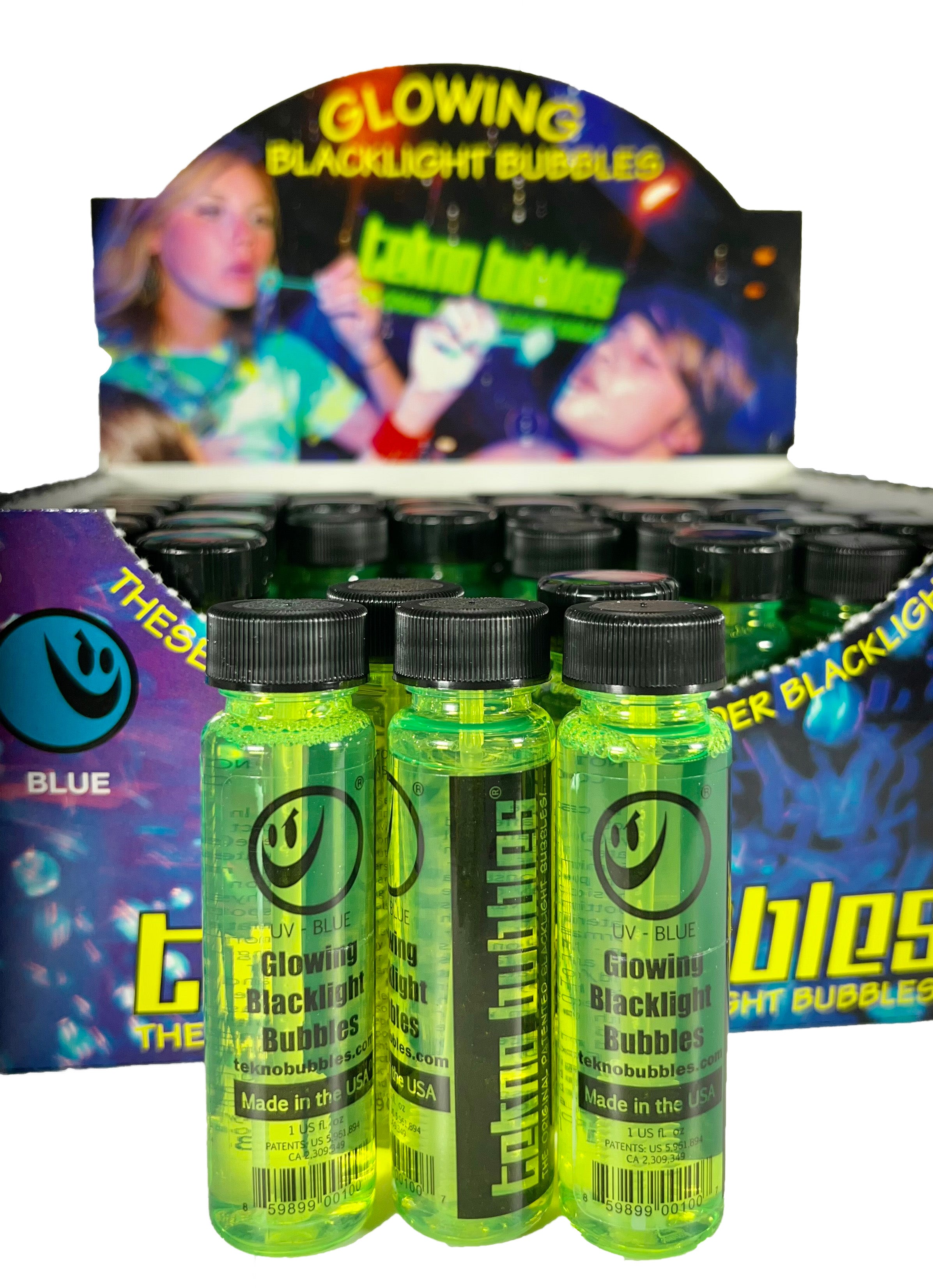 Tekno Bubbles® | Sample-Pack | UV Blacklight Bubbles | Atomic Bubbles