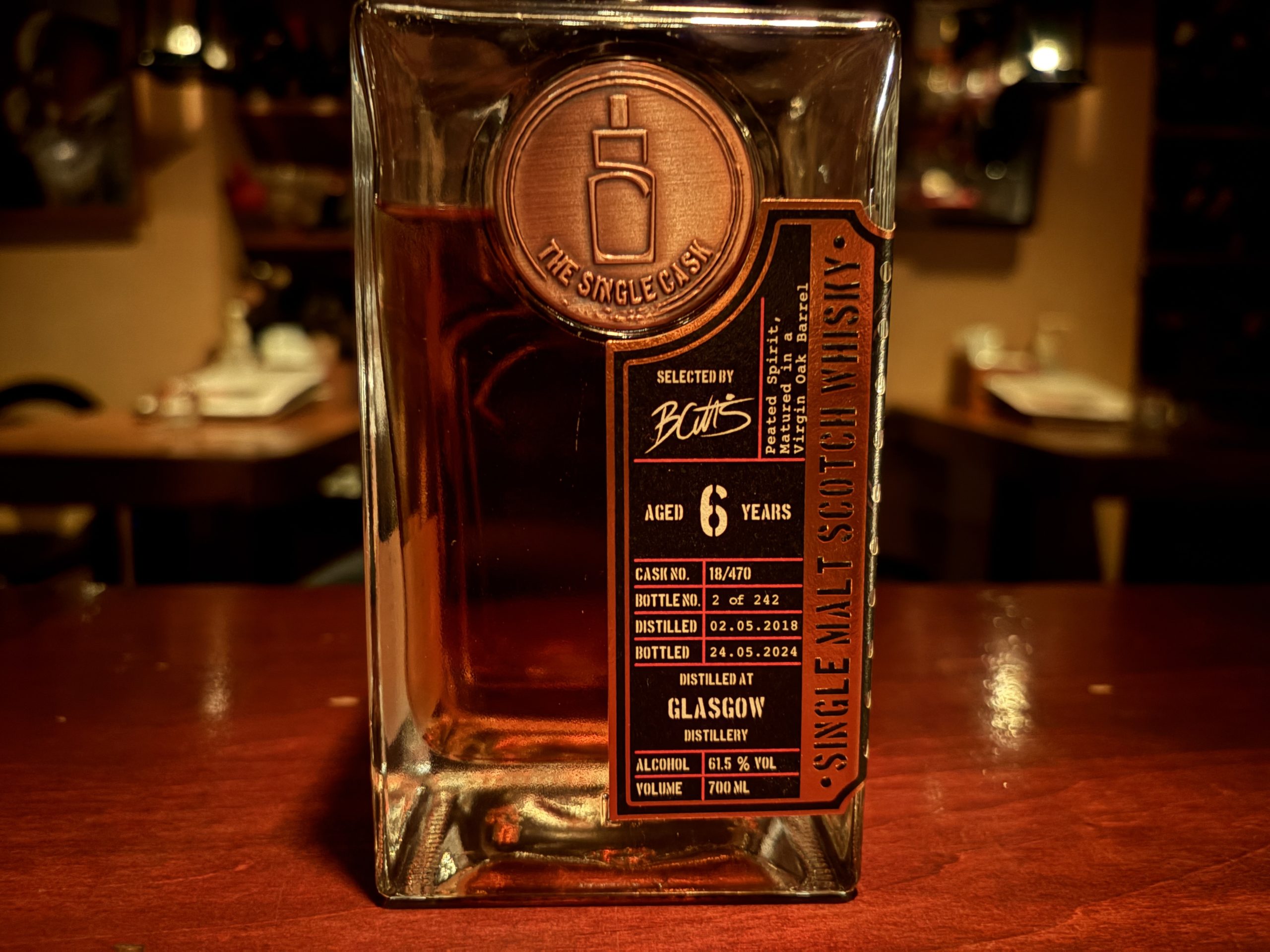 希少]The Single Cask 6年 [グラスゴーウ] 2018 希少]The Single Cask