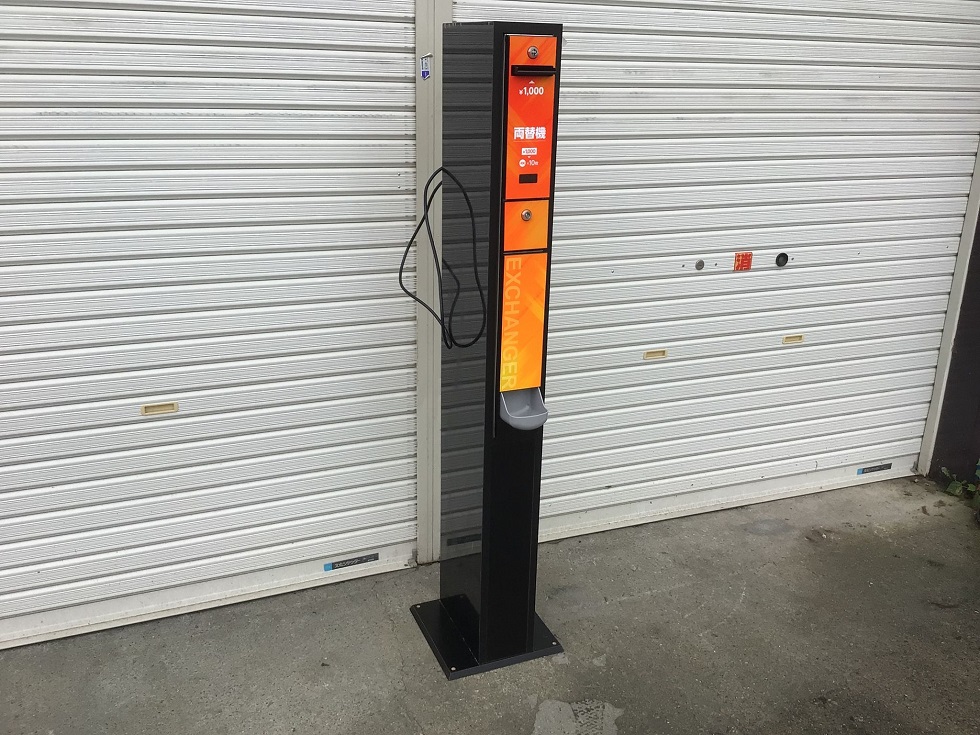 EMS-7 両替機 100円用ホッパー 領収書OK 両替機 1000円→