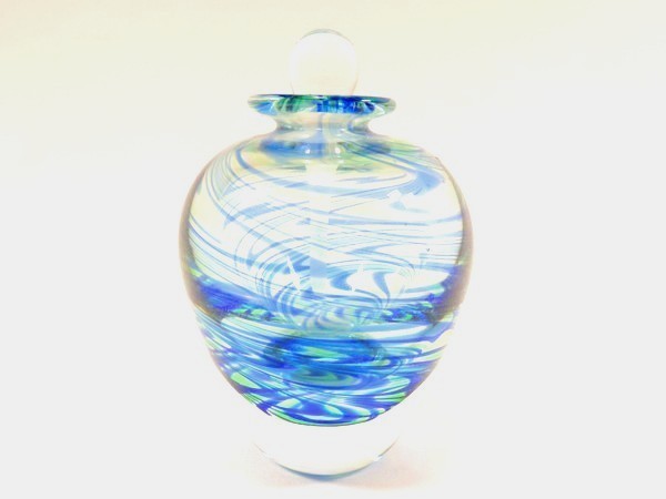 作家物吹きガラスの香水瓶 パフュームボトル