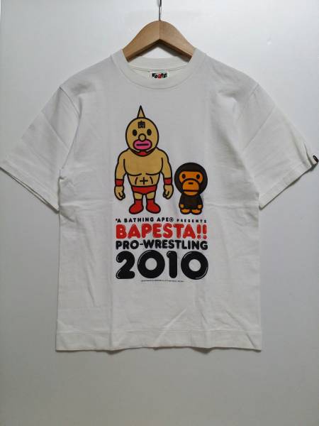 送料無料】A BATHING APE×キン肉マン/Tシャツ/BAPESTA!PRO-WRESTLING