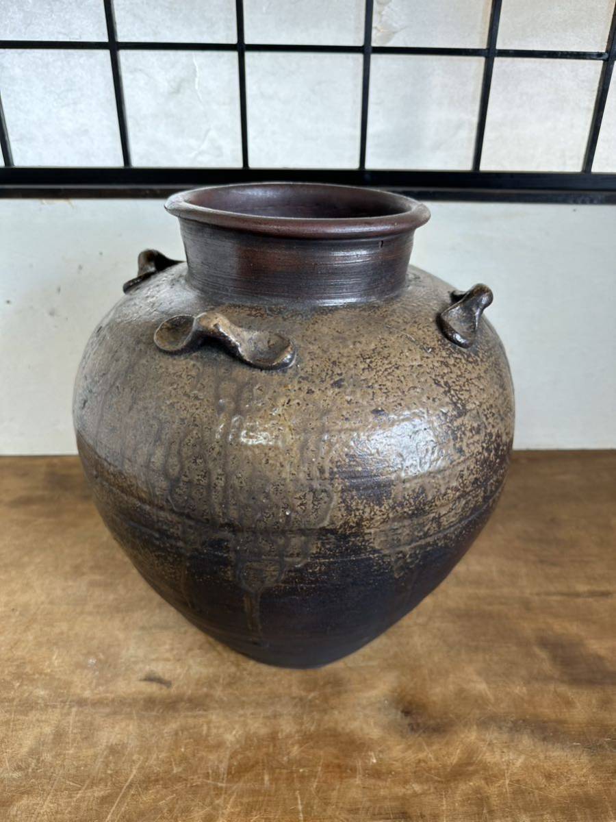 新品九谷焼 花文壺 桐箱付き 直径24×高さ20cm 匿名配送 即発送