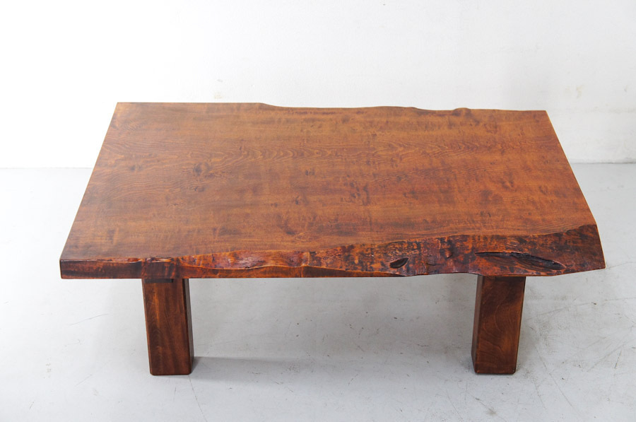 カリン無垢座卓 希少材花梨（カリン）一枚板 座卓 ⁄ ローテーブル