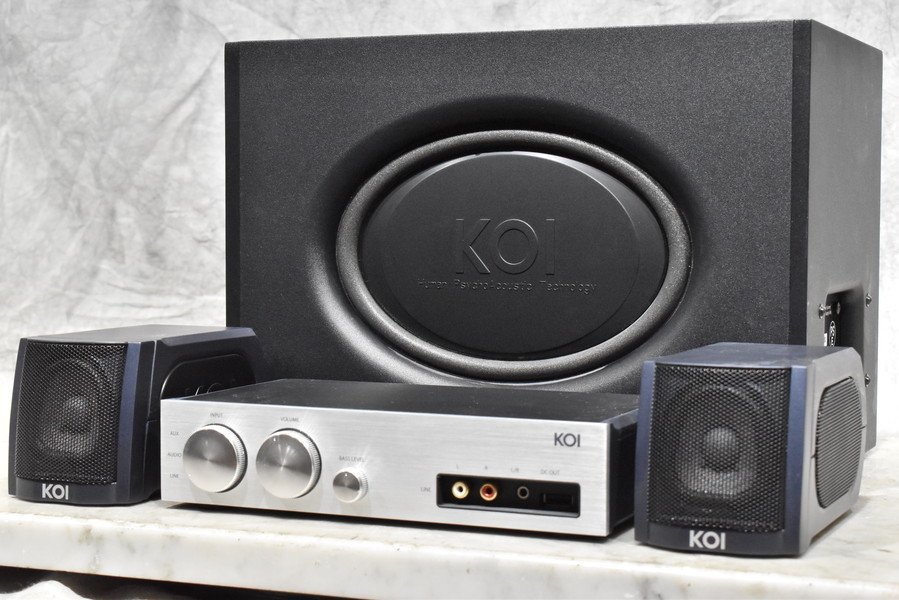高音質!! KOI Tiger スピーカー+アンプ KOI Tiger (超小型スピーカー