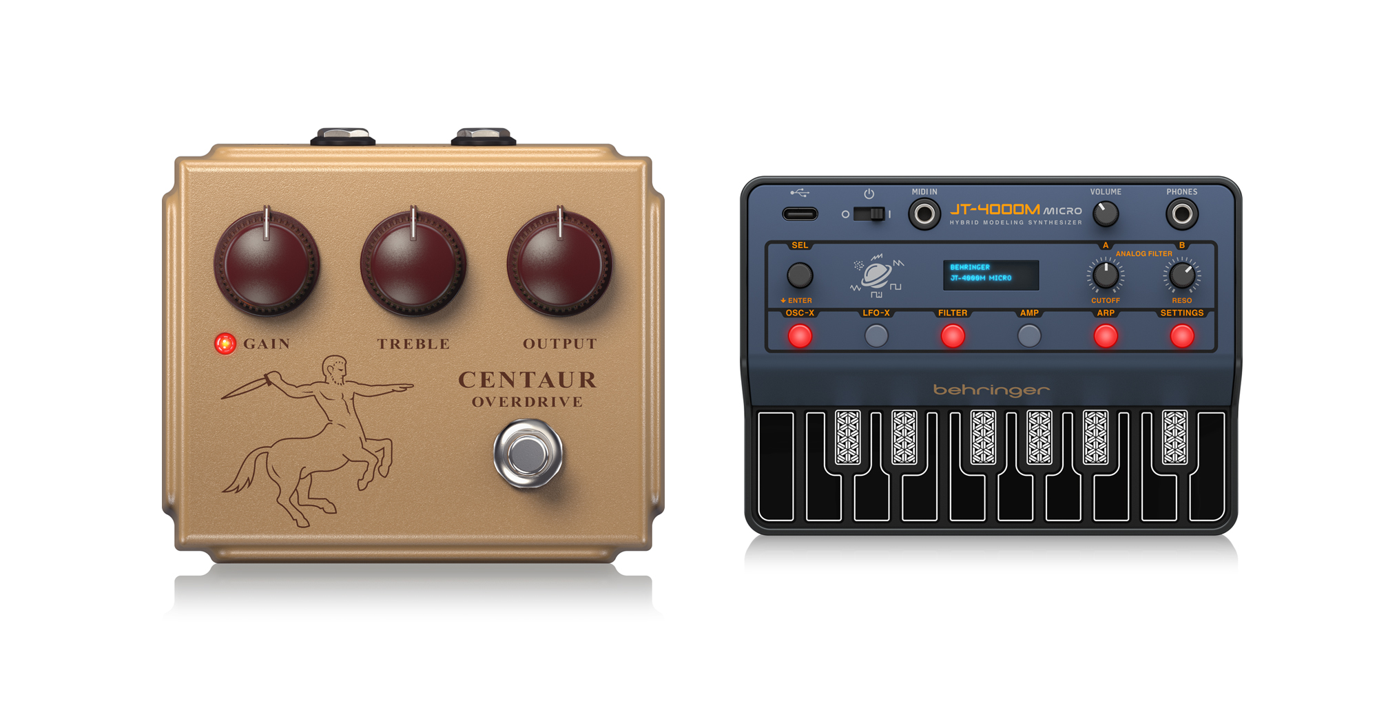 NEW BEHRINGER CENTAUR OVERDRIVE & JT-4000M - Australian Musician