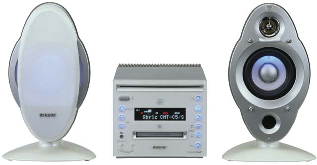 ソニー、ラウンドフォルムスピーカーを採用した小型MDコンポ