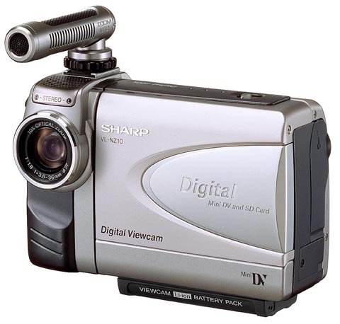 8mmのテレシネダビングに液晶ビデオカメラ☆シャープ8ビューカム