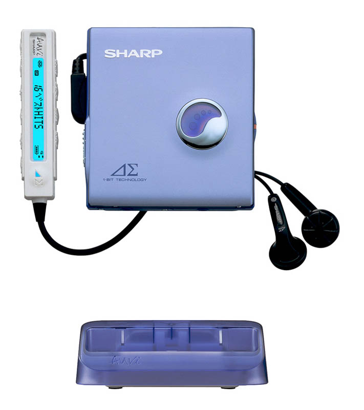 SHARP MDヘッドホンプレーヤー MDLP対応 MD再生専用機 イエロー MD