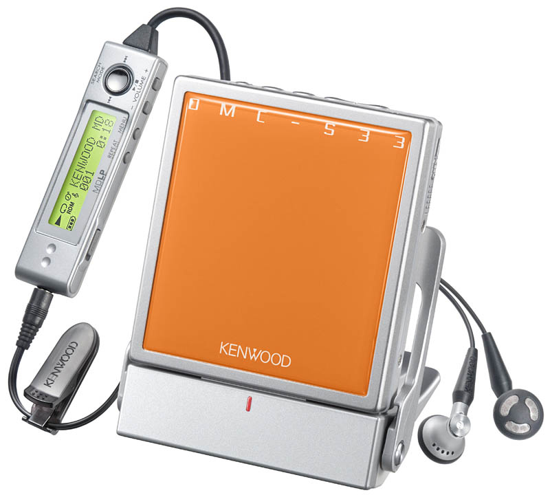 ケンウッド、「クリアデジタルアンプ」搭載のMDプレーヤー