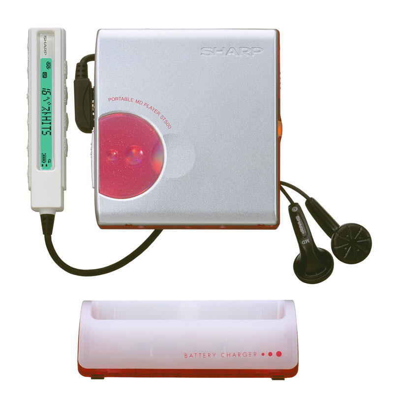 SHARP MDヘッドホンプレーヤー MD-ST521-S SHARP MDヘッドホン