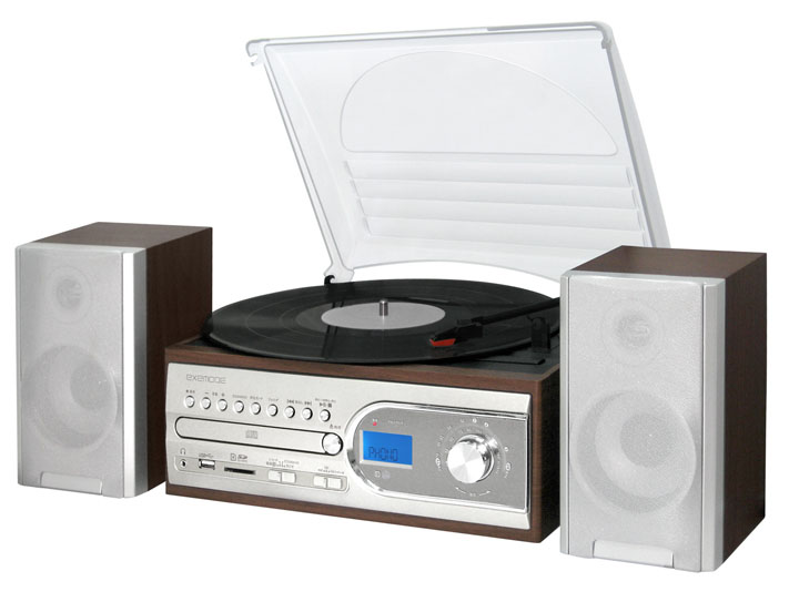 エグゼモード、レコード再生/録音対応ミニコンポ