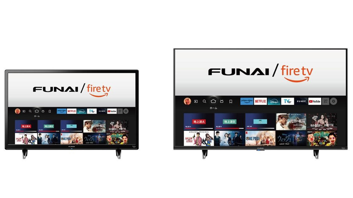 FUNAI 24型スマートテレビ ネット動画／地上波 未使用に近い 2024年製