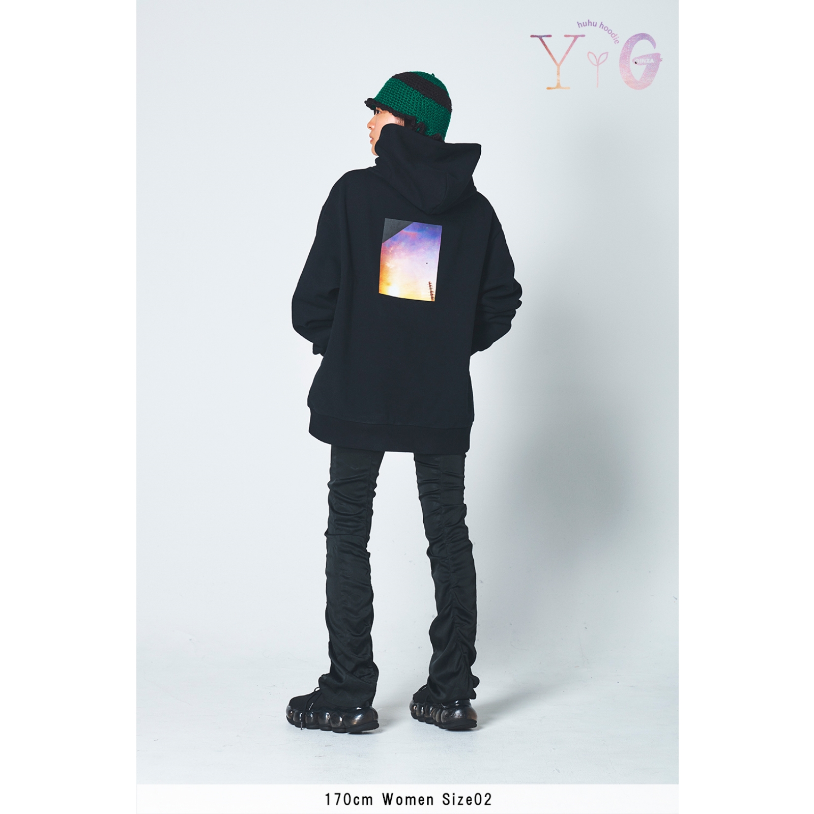 新垣結衣 パーカー huhu フーディ サイズ02 紐なし 新垣結衣 パーカー